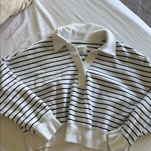 Striped cropped long sleeve